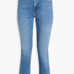 Le Super High cropped high-rise straight-leg jeans