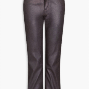 Le Crop Mini Boot metallic high-rise kick-flare jeans